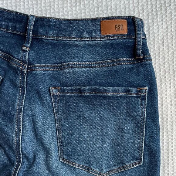 RSQ High Rise Straight Leg Dark Rinse jeans sz 28 - Picture 5 of 8